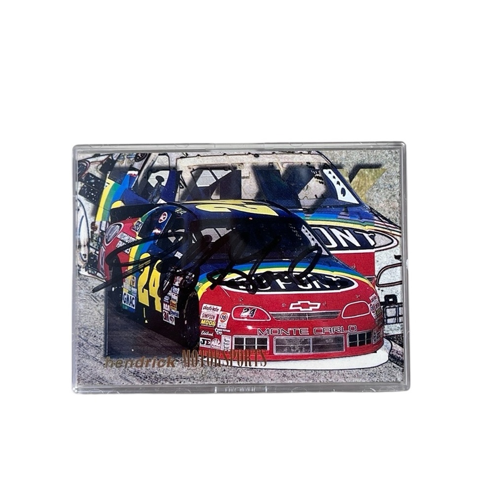 Signed 1996 Maxx Race Card Jeff Gordon‎ Car #24 Chevrolet Autographed